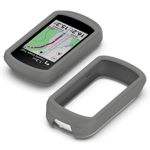 Garmin Edge Explore 2 silikonöverdrag - Mörkgrå Silvergrå