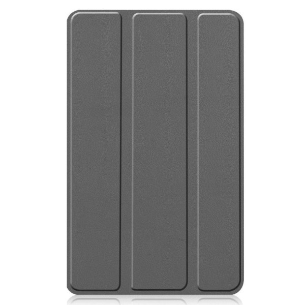 Lenovo Tab M7 litchi leather flip case - Grey Silvergrå
