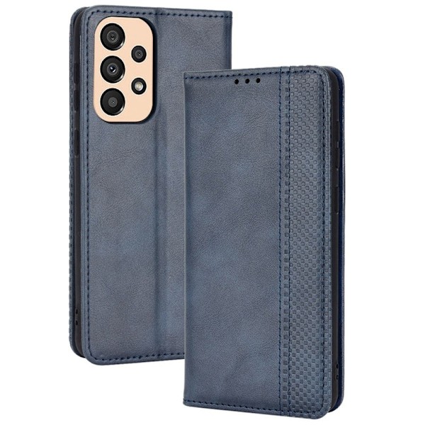 Bofink Vintage läder Samsung Galaxy A33 5G fodral - Blå Blå