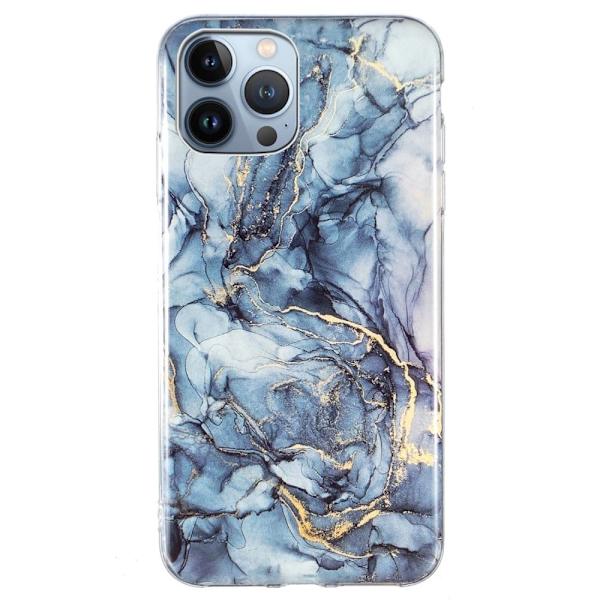 Marble design iPhone 14 Pro Max cover - Grå Silver grey