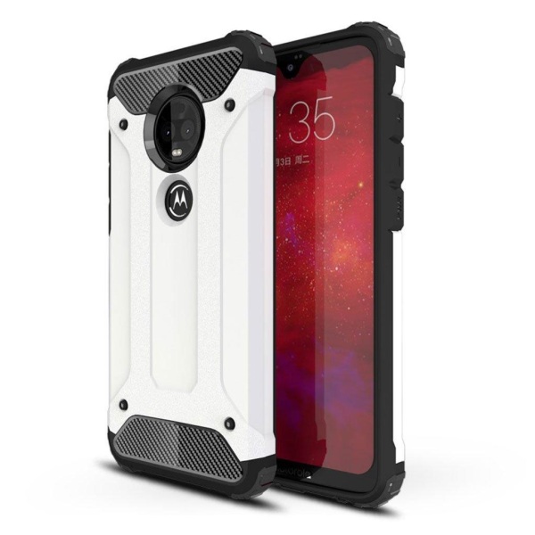 Armour Guard Motorola Moto G7 Plus kuoret - Valkoinen White