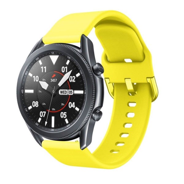 Samsung Galaxy Watch 3 (45mm) simple silikone rem - gul Yellow