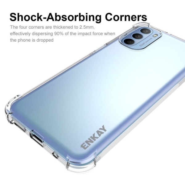 ENKAY clear drop-proof case for Motorola Moto G41 / G31 Transparent