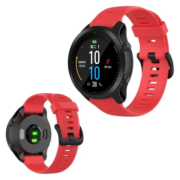 Garmin Forerunner 945 / Fenix ​​5 Plus / Approach S60 silikon Klokkereim - Rød Red