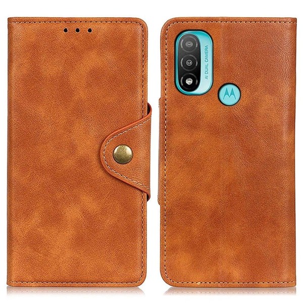 Alpha Motorola Moto E30 / E40 / E20 Flip Etui - Brun Brown