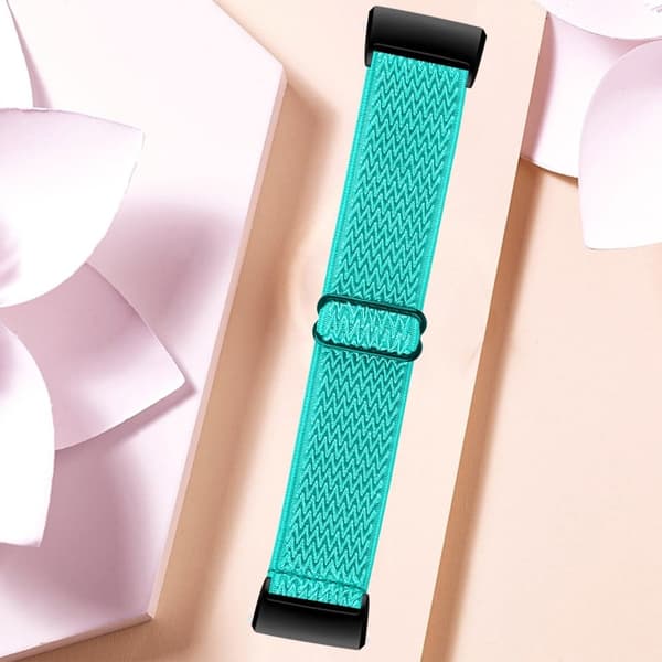 Fitbit Charge 4 / 3 elastisk nylonrem - Mint Grøn Green