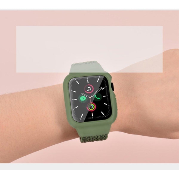 Apple Watch Series 6 / 5 40 mm enkel nylon-urrem - Militærgrøn / Militærgrøn Green