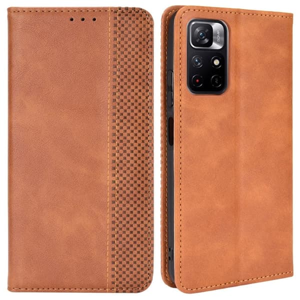 Bofink Vintage Xiaomi Redmi Note 11T 5G / M4 Pro 5g Læder Etui - Brun Brown
