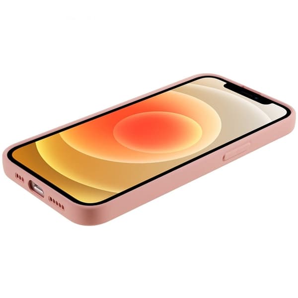 Mikrofiberfodrat iPhone 11 skal i mjukt gummi - Rosa Rosa