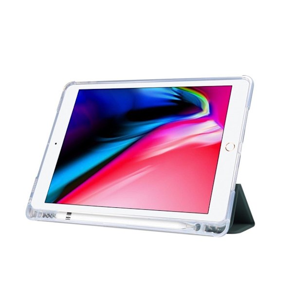 iPad Air (2019) kestävä kolminkertainen nahkakotelo - Tummanvihreä Green