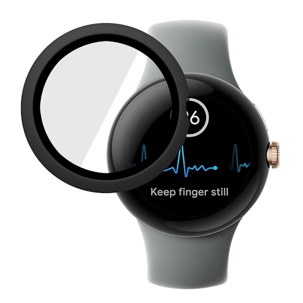 HAT-PRINCE Google Pixel Watch-cover med hærdet glas - Sort Black