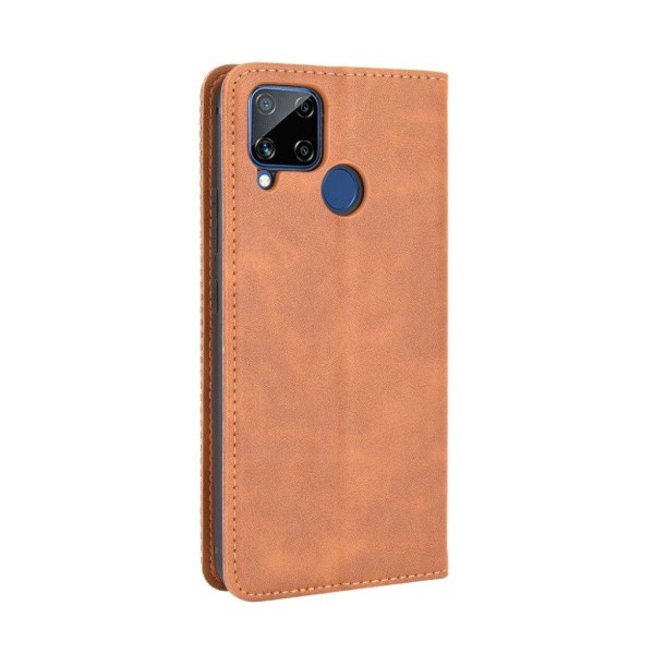 Bofink Vintage Realme C15 leather case - Brown Brown
