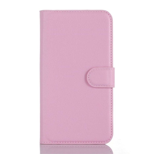 Acer Liquid Z630 beskyttende læder-etui m. kortholder - Pink Pink