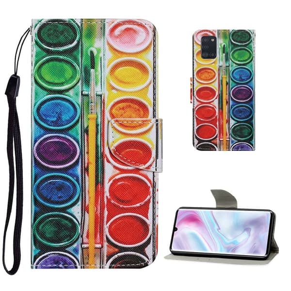 Wonderland Samsung Galaxy A31 Flip Etui - Palette Multicolor