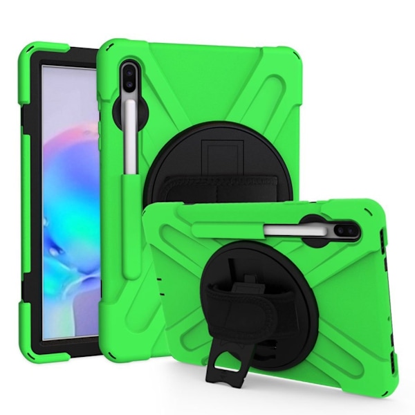Samsung Galaxy Tab S6 X-Shape combo etui - Grønn Green