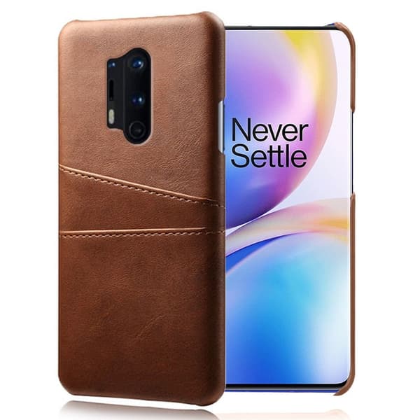 Dual Card etuit - OnePlus 8 Pro - Brun Brown