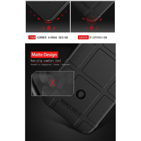 Rugged Shield cover - Motorola Moto G8 Power - Sort Black