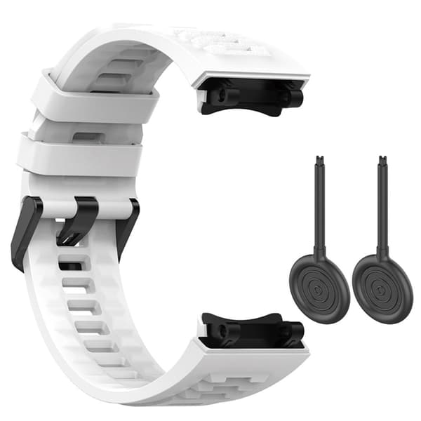 Amazfit T-Rex 2 silikonikellon hihna - Valkoinen White