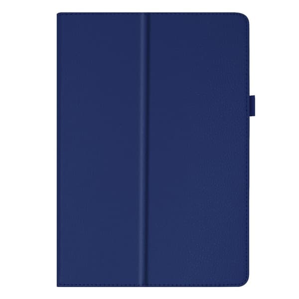 Lenovo Tab E10 litchi læderetui - Mørkeblå Blue