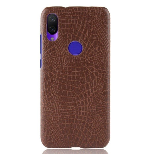 Croco cover - Xiaomi Redmi Note 7 / Note 7S – Kaffe Brown