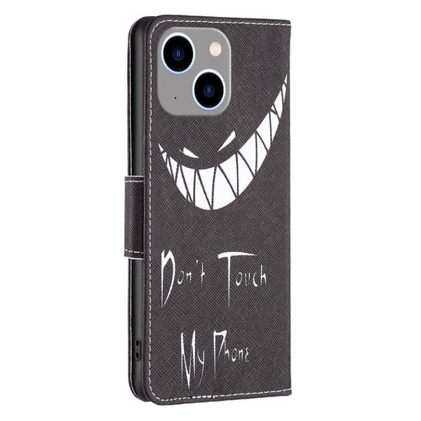 Wonderland iPhone 14 Plus flip-etui - Ikke Rør Telefonen Min Black