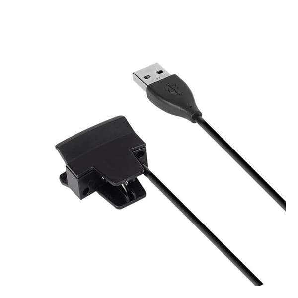 Fitbit Alta 20 cm lång USB laddningskabbel. Svart