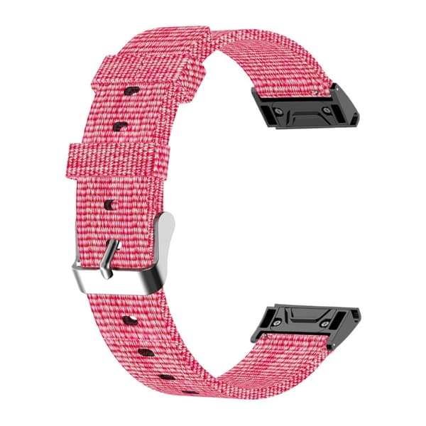 20 mm klockarmband i canvas för Garmin-klocka med verktyg - Rosa Rosa