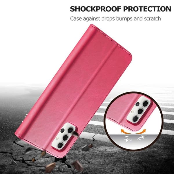 LC.Imeeke läder Samsung Galaxy A32 fodral - Rosa Rosa
