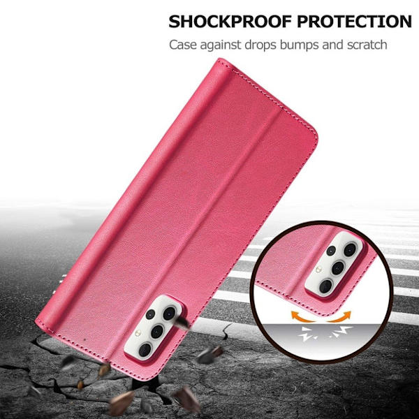 LC.IMEEKE Samsung Galaxy A32 flip etui - Lyserød Pink