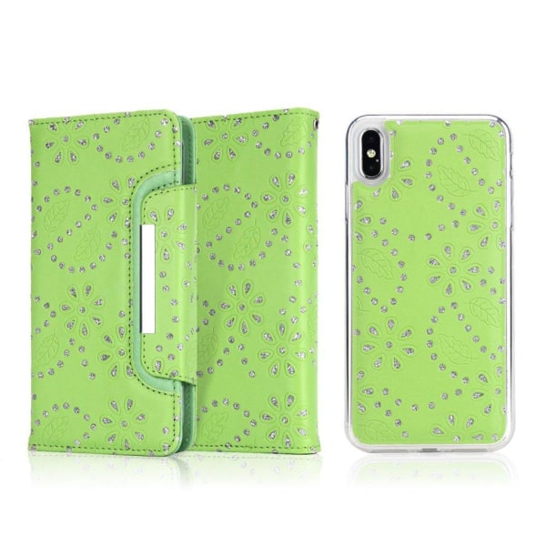 Glitter iPhone Xs Max skal - Grön Grön