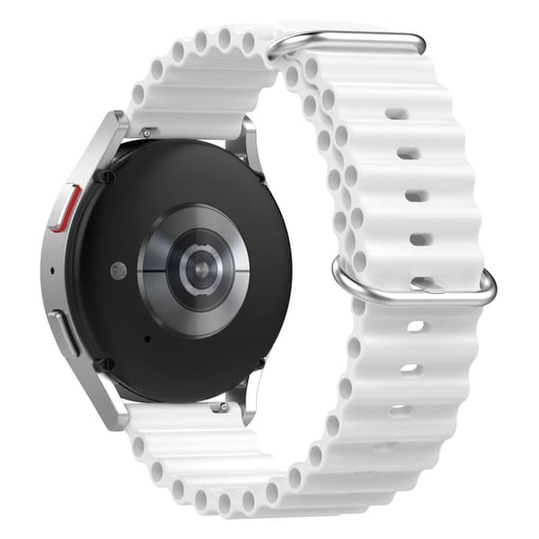20mm universaali silikoninen ranneke - Valkoinen White