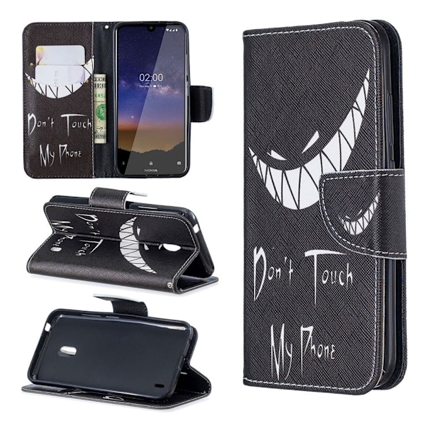 Wonderland Nokia 2.2 etui - Do not Touch My Phone Multicolor