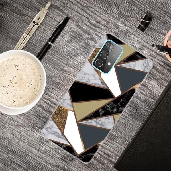 Marble Samsung Galaxy A72 5G Etui - Earthly Klinkekule Fragmenter Multicolor