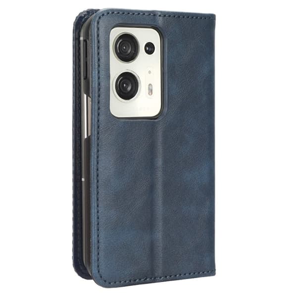 Bofink Vintage Oppo Find N2 Læder Etui - Blå Blue