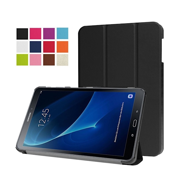 Läderfodral för Samsung Galaxy Tab A 10.1 (2016) - Svart Svart