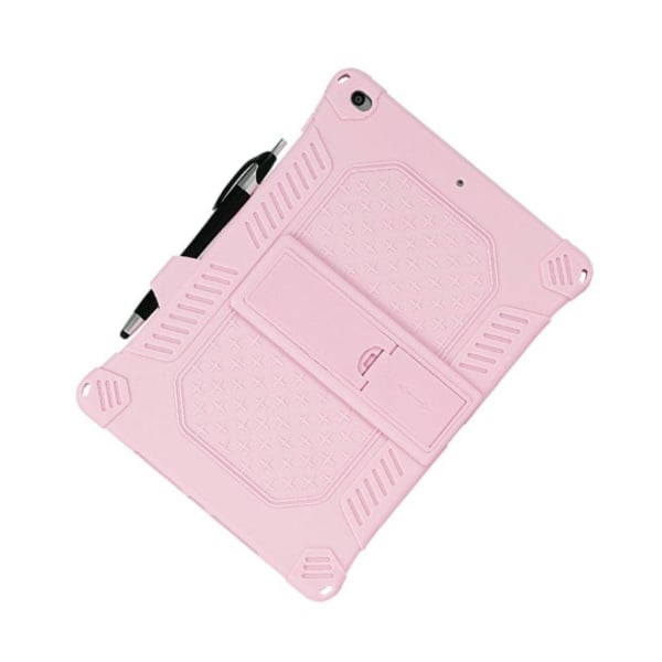 Stødsikkert, blødt silikoneetui med ophængningsline iPad 10.2 (2 Pink