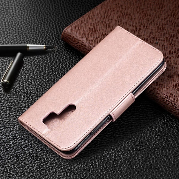 Butterfly läder Xiaomi Redmi 9 fodral - Rosa Rosa