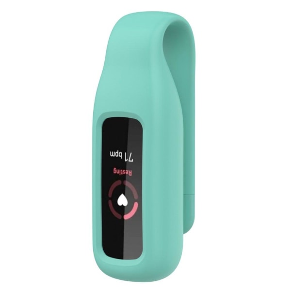 Fitbit Luxe silicone cover with clip holder - Green Green