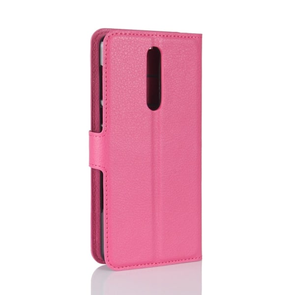 Nokia 8 trendikäs nahkakotelo - Rose Pink