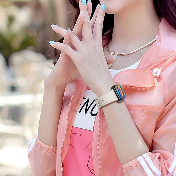 Oppo Watch 3 silikonikellon hihna - Starlight White