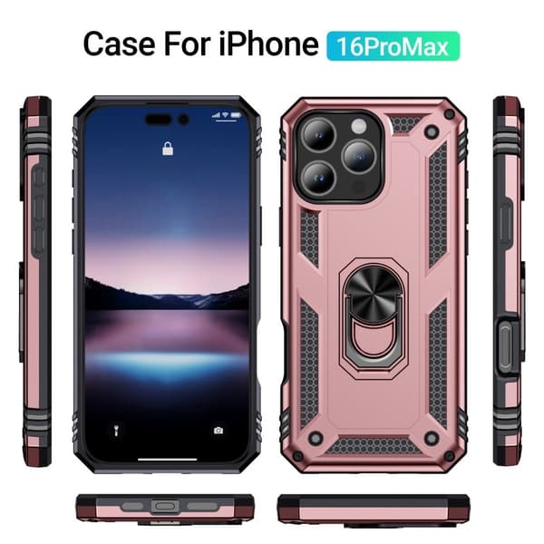 Bofink Combat iPhone 16 Pro Max cover - Rødguld Pink