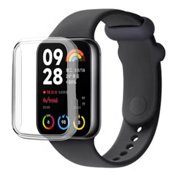 Xiaomi Smart Band 8 Pro Klockfodral Hårt stötsäkert ramhålat skydd - Midnattsgrön Grön