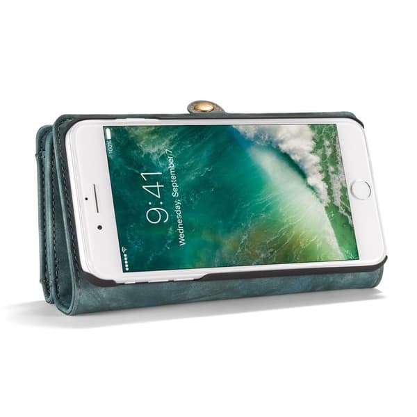 Caseme Split Läderfodral till iPhone 7 Plus / 8 Plus - Blå Blå