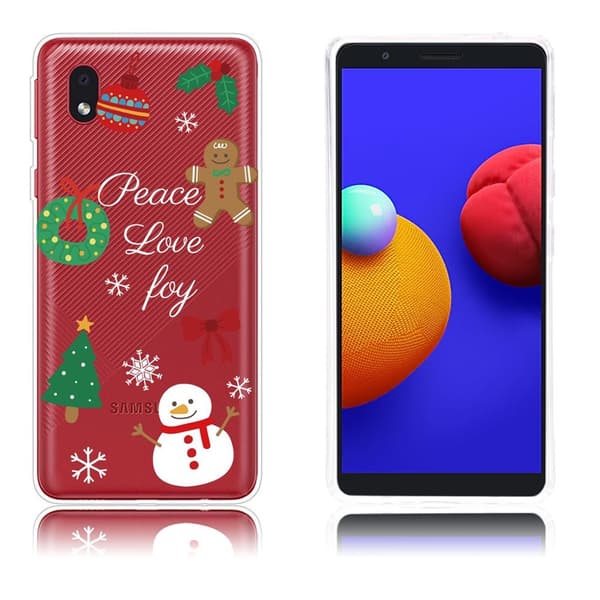 Joulu Samsung Galaxy A01 Core tapauksessa - Peace Ja Rakkaus Multicolor
