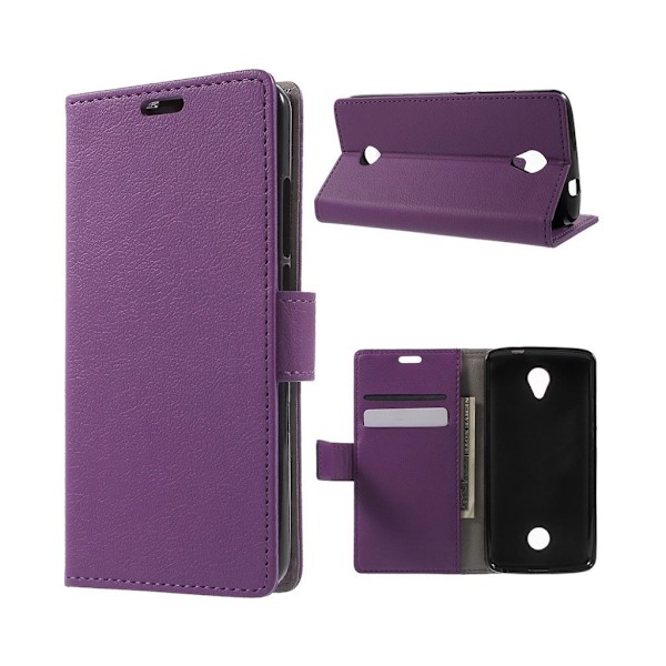 Acer Liquid Zest læder-etui m. indbygget stander - Lilla Purple