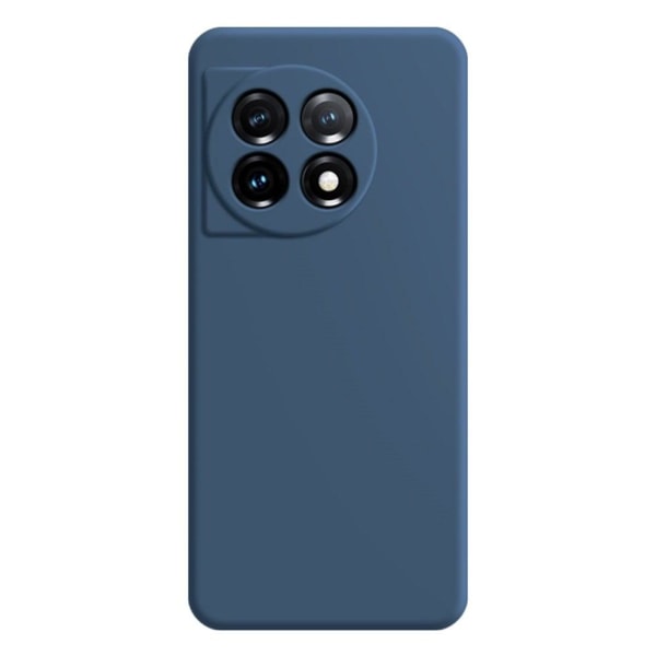 Beveled anti-drop rubberized cover for OnePlus 11 - Dark Blue Blå