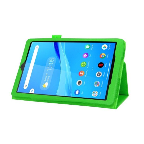 Lenovo Tab M8 litchi leather flip case - Green Green