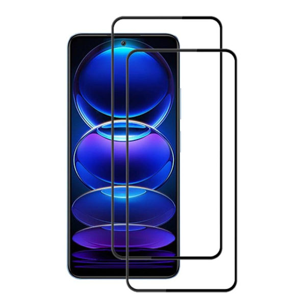 2 pcs AMORUS extra strong glass screen protector for Xiaomi Redmi Note 12 Pro Plus Transparent