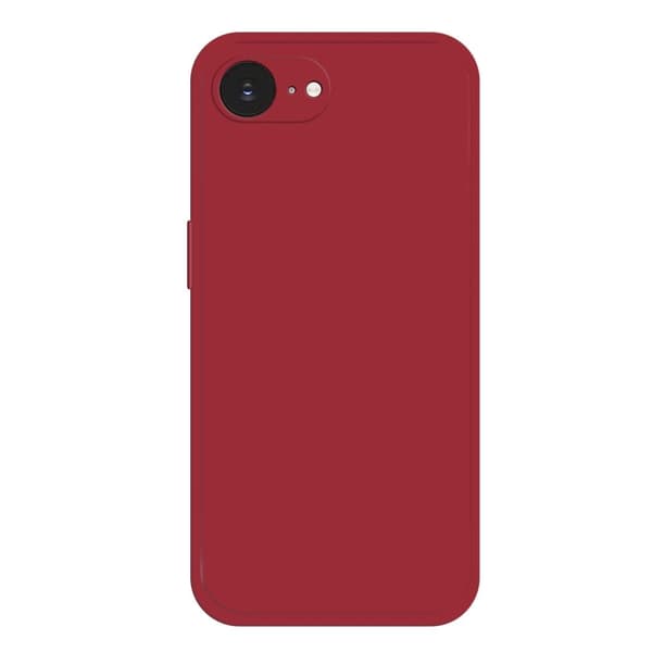 iPhone 16e Flexibelt fodral Rak kantskydd Telefonskal Röd