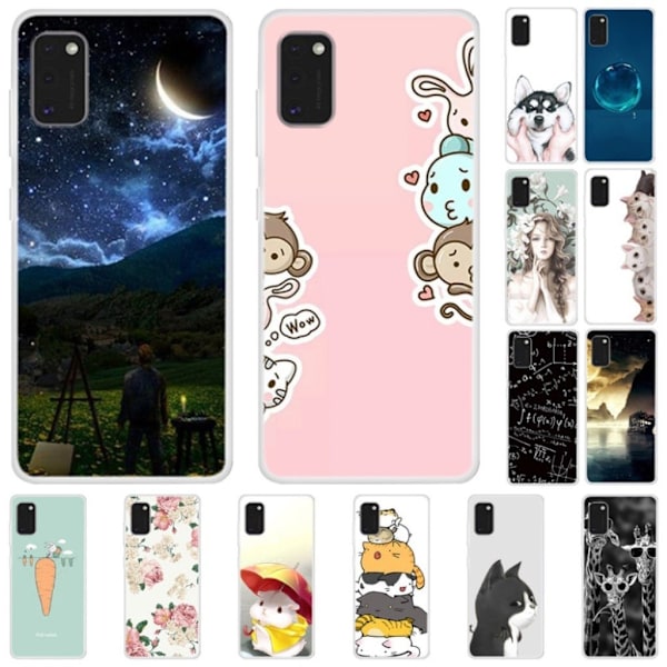 Deco Samsung Galaxy A41 kuoret - Kuu Multicolor